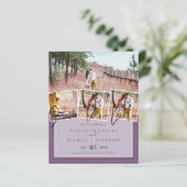 Lila Graufarben-Trends-Hochzeit (Stehend Vorderseite)