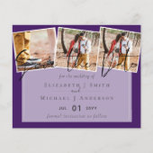 Lila Graufarben-Trends-Hochzeit (Vorderseite)