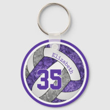 lila Graumädchen, die Volleyball spielen