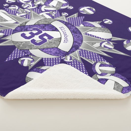 lila Graumädchen Sportstar Volleyball Blowout Sherpadecke (3/4)