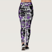 Lila Gray Camouflage Leggings (Rückseite)
