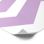 Lila Gray Zickzack Custom Poster (Ecke)