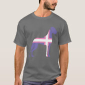 Lila Great Dane T - Shirt (Vorderseite)