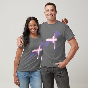 Lila Great Dane T-Shirt