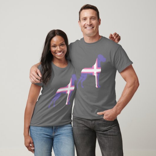 Lila Great Dane T - Shirt (Unisex)
