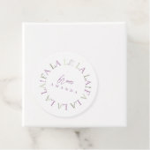 Lila Green Christmas Fa La ID1009 Geschenkanhänger (Beispiel)