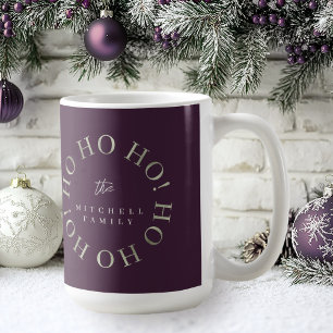 Lila Green Christmas Ho Ho Ho ID1009 Kaffeetasse