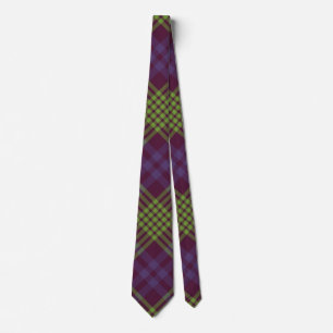Lila Green Elegant Tartan Kariert Neck Tie Men Krawatte
