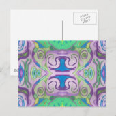 Lila Green Fantasy Postcard Postkarte (Vorne/Hinten)