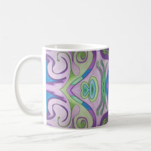Lila Green Fantasy-Tasse Kaffeetasse (Links)