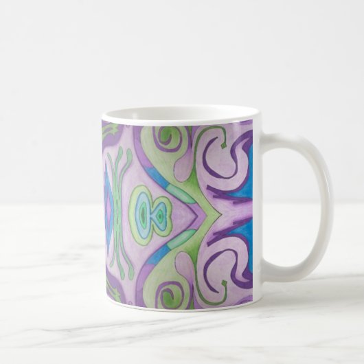 Lila Green Fantasy-Tasse Kaffeetasse (Rechts)