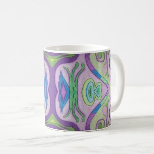 Lila Green Fantasy-Tasse Kaffeetasse (VorderseiteRechts)