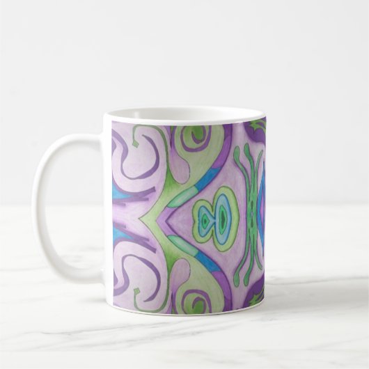 Lila Green Fantasy-Tasse Kaffeetasse (Links)
