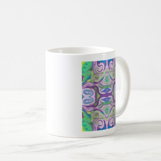 Lila Green Fantasy-Tasse Kaffeetasse (VorderseiteRechts)
