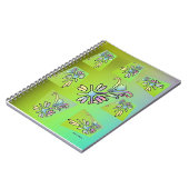 LILA GREEN FLORA NOTIZBLOCK (Linke Seite)