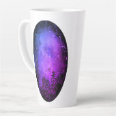 Lila & Green Galaxy Latte Tasse (Linke Ecke)