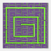 Lila Green Geo Tapete (Vorderseite)