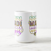 LILA GREEN GOLD GLITZER SEHEN MARDI GRAS KAFFEETASSE (Mittel)
