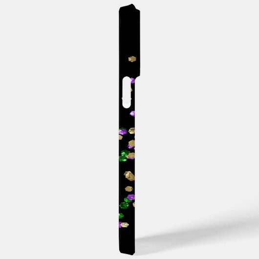 LILA GREEN GOLD MARDI GRAS CUPCAKE Case-Mate iPhone HÜLLE (Rückseite / Rechts)