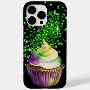 LILA GREEN GOLD MARDI GRAS CUPCAKE Case-Mate iPhone 14 PRO MAX HÜLLE