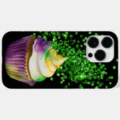 LILA GREEN GOLD MARDI GRAS CUPCAKE Case-Mate iPhone HÜLLE (Rückseite (Horizontal))