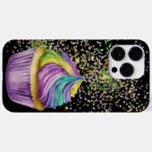 LILA GREEN GOLD MARDI GRAS CUPCAKE Case-Mate iPhone HÜLLE (Rückseite (Horizontal))