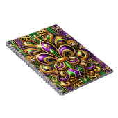 LILA GREEN GOLD MARDI GRAS LILIE NOTIZBLOCK (Rechte Seite)