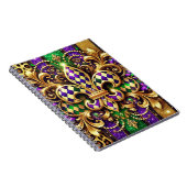 LILA GREEN GOLD MARDI GRAS LILIE NOTIZBLOCK (Rechte Seite)