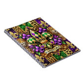 LILA GREEN GOLD MARDI GRAS LILIE NOTIZBLOCK (Rechte Seite)