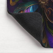 LILA GREEN GOLD MARDI GRAS MASK & FEATHERS MOUSEPAD (Ecke)