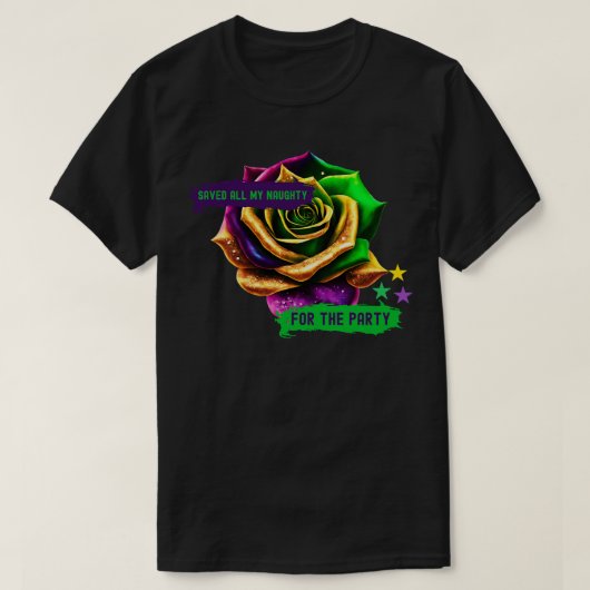 Lila Green Gold Parade Rose TShirt (Design vorne)