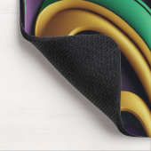 LILA GREEN GOLDMARDI GRAS FLEUR DI LIS MOUSEPAD (Ecke)