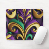 LILA GREEN GOLDMARDI GRAS FLEUR DI LIS MOUSEPAD (Mit Mouse)