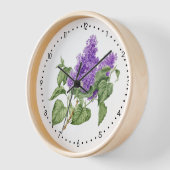 Lila Green Lilac Blume Botanisch Uhr (Winkel)