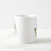 Lila Green Lilac Blume Individuelle Name Botanisch Kaffeetasse (Mittel)