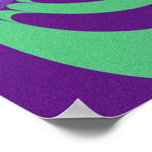 Lila Green Mod Poster (Ecke)