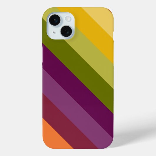 LILA GREEN ORANGE YELLOW STRIPES Case-Mate iPhone HÜLLE (Rückseite)