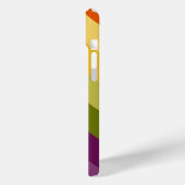 LILA GREEN ORANGE YELLOW STRIPES Case-Mate iPhone HÜLLE (Rückseite / Links)