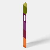 LILA GREEN ORANGE YELLOW STRIPES Case-Mate iPhone HÜLLE (Rückseite / Rechts)
