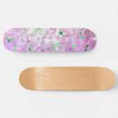 Lila Green Sparkle Space Skateboard (Horizontal)