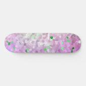 Lila Green Sparkle Space Skateboard (Horizontal)
