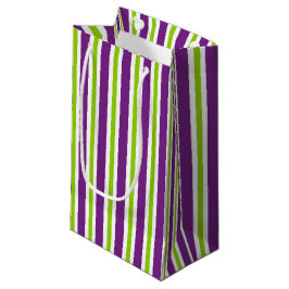 LILA GREEN WHITE HALLOWEEN STRIPEN KLEINE GESCHENKTÜTE