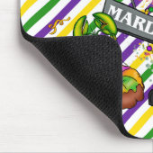 LILA GREEN YELLOW FUN MARDI GRAS SYMBOLE MOUSEPAD (Ecke)