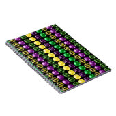 LILA GREEN YELLOW MARDI GRAS BEADS NOTIZBLOCK (Rechte Seite)