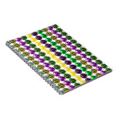 LILA GREEN YELLOW MARDI GRAS BEADS NOTIZBLOCK (Rechte Seite)