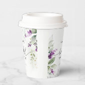 Lila Greenery Lavender Brautparty Paper Cup Pappbecher (Rechts)