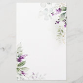 Lila Greenery Lavender Bridal Bingo (Rückseite)