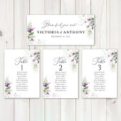 Lila Greenery Lavender Wedding Head Table Sign