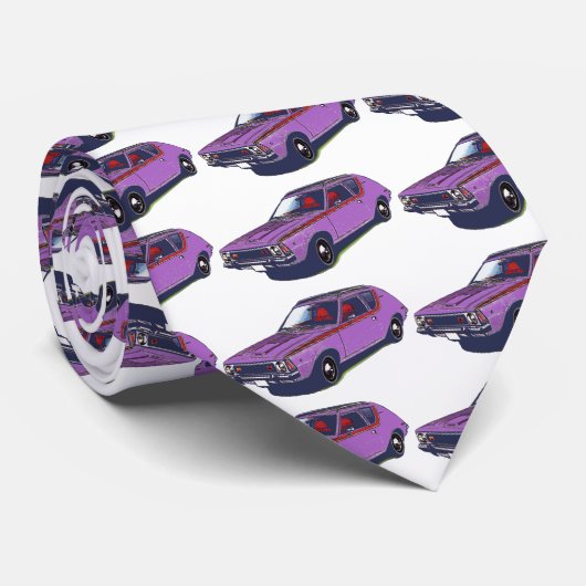 Lila Gremlin Krawatte (Gerollt)