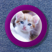 Lila grenzübergreifendes Foto Button